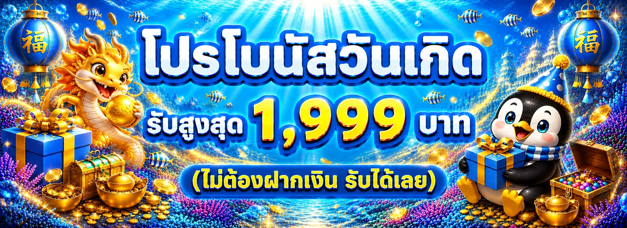 โปรโมชั่นสล็อต LOT168 โบนัสวันเกิด